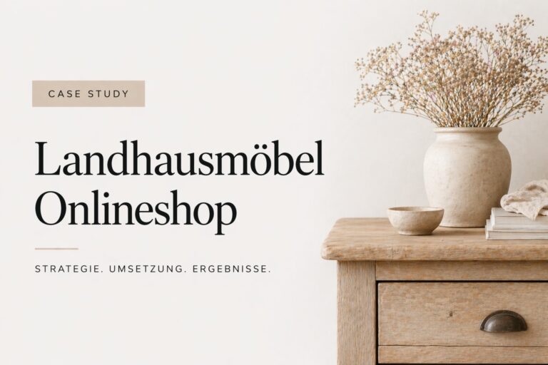 Case Study: Landhausmöbel Onlineshop – 11,65 ROAS in den ersten 30 Tagen mit Pinterest Ads